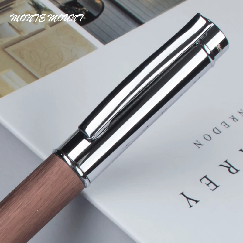 Деревянная ручка металлическая шариковая с роскошным школьным и офисным