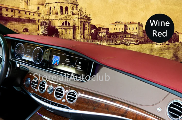 Кожаный коврик для приборной панели аксессуары стайлинга автомобилей на заказ