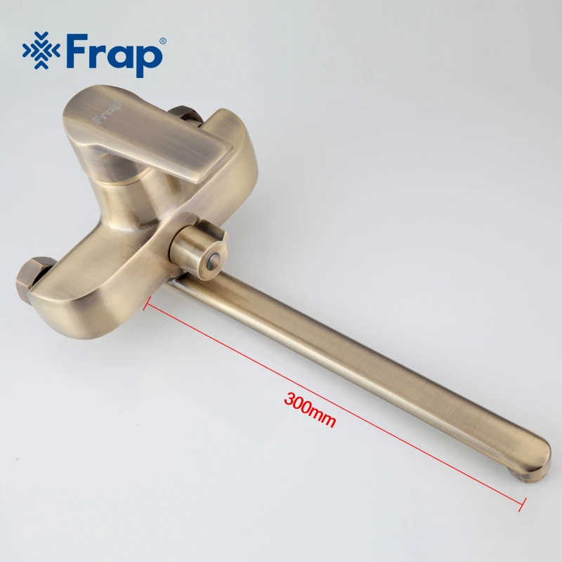 Frap Бронзовый настенный латунный Смеситель для ванной комнаты смеситель ванны с