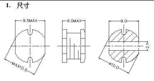 CD105 100UH 1A патч силовой индуктор SMD1054 индуктор|Запчасти для кондиционера| |
