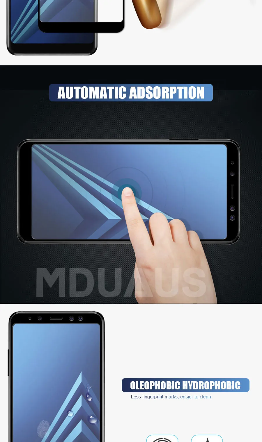 9D Защитное стекло для samsung Galaxy A3 A5 A7 A6 A8 Plus A9 закаленное защитное стекло для экрана чехол