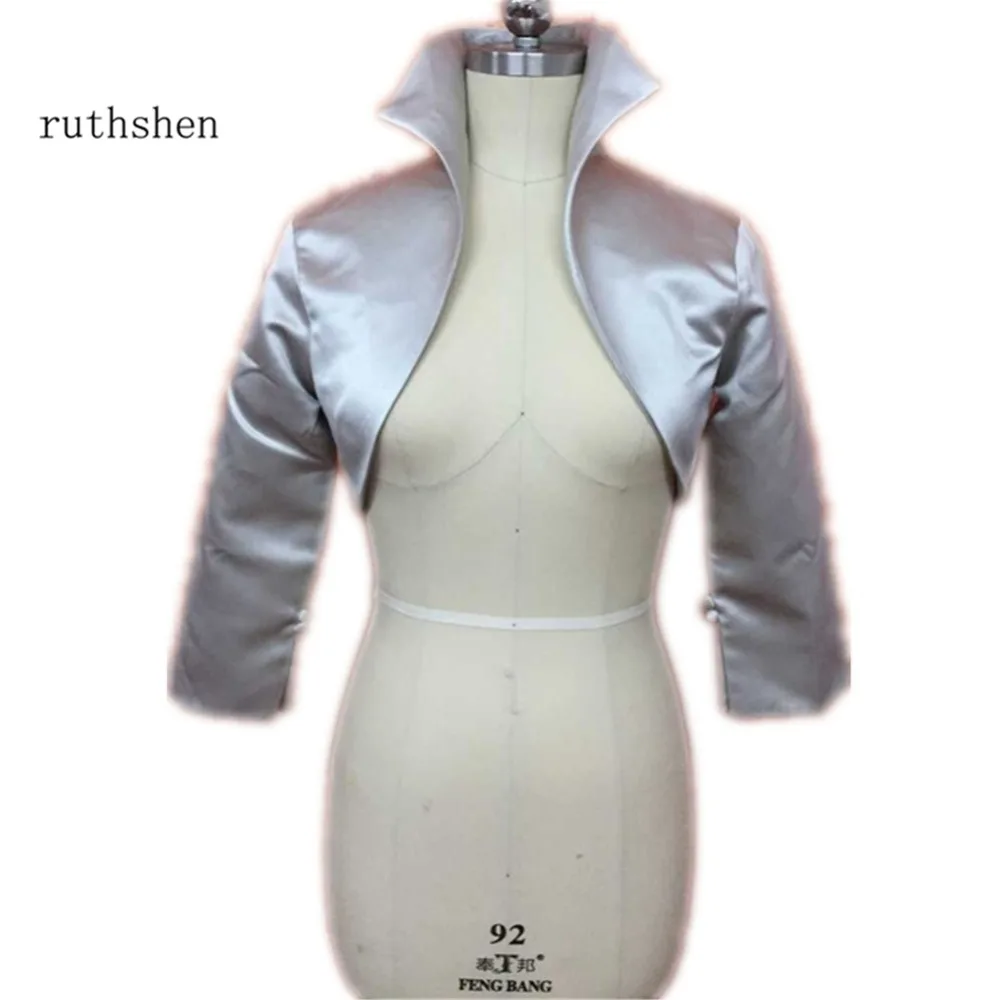 Ruthshen Свадебная куртка с рукавом до локтя специальные атласные свадебные обертки