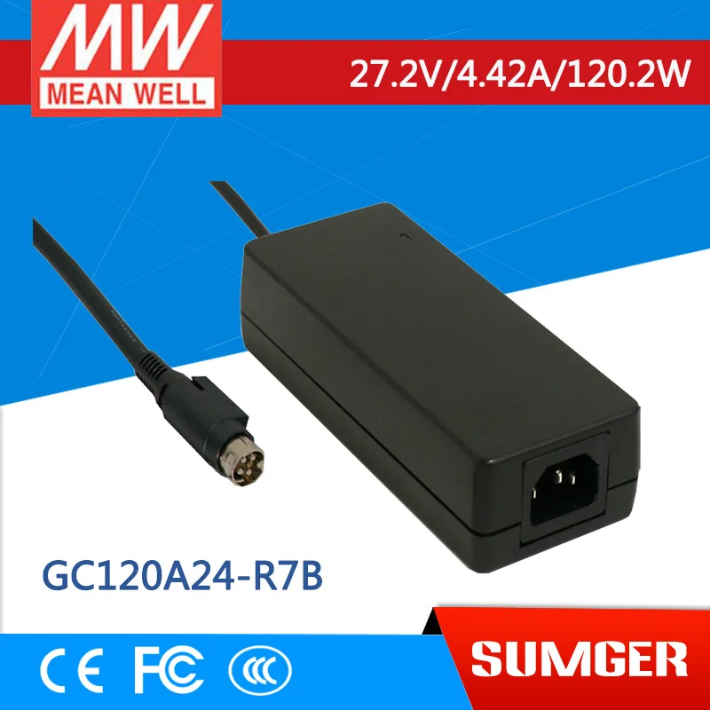 [BB] означает хорошо оригинальный gc120a24-r7b 3 шт. 27.2 В 4.42a Meanwell gc120 120.2 Вт один Выход