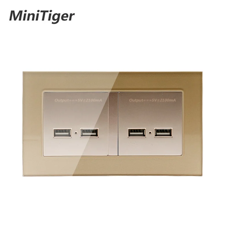 Minitiger розетка 4 USB умная Индукционная зарядка порт для мобильного телефона 5V 4.2A