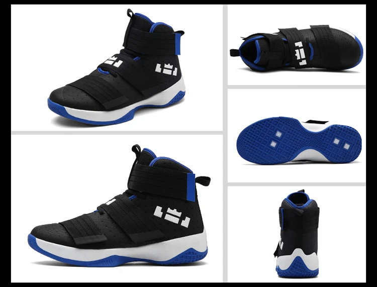 2017new men basketball shoes Outdoor Basketball Shoes Hard-Wearing Cushioning Sneakers Sport Shoes Outdoor Lace-Up Breathetb