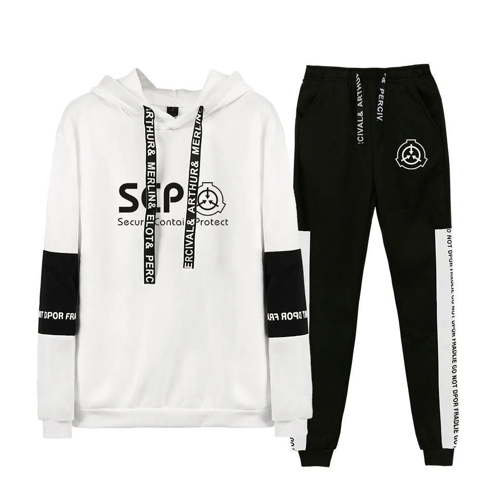 Frdun Scp Foundation осень/зима Billie Eilish горячая Распродажа толстовки с капюшоном/спортивные штаны Мужской комплект из двух предметов костюм с капюшоном