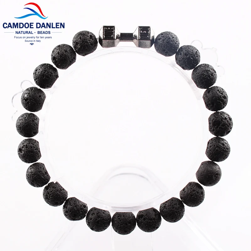 Nine дизайн сплав металлическая штанга 8 мм черный Лава браслеты и браслет Мода Fit