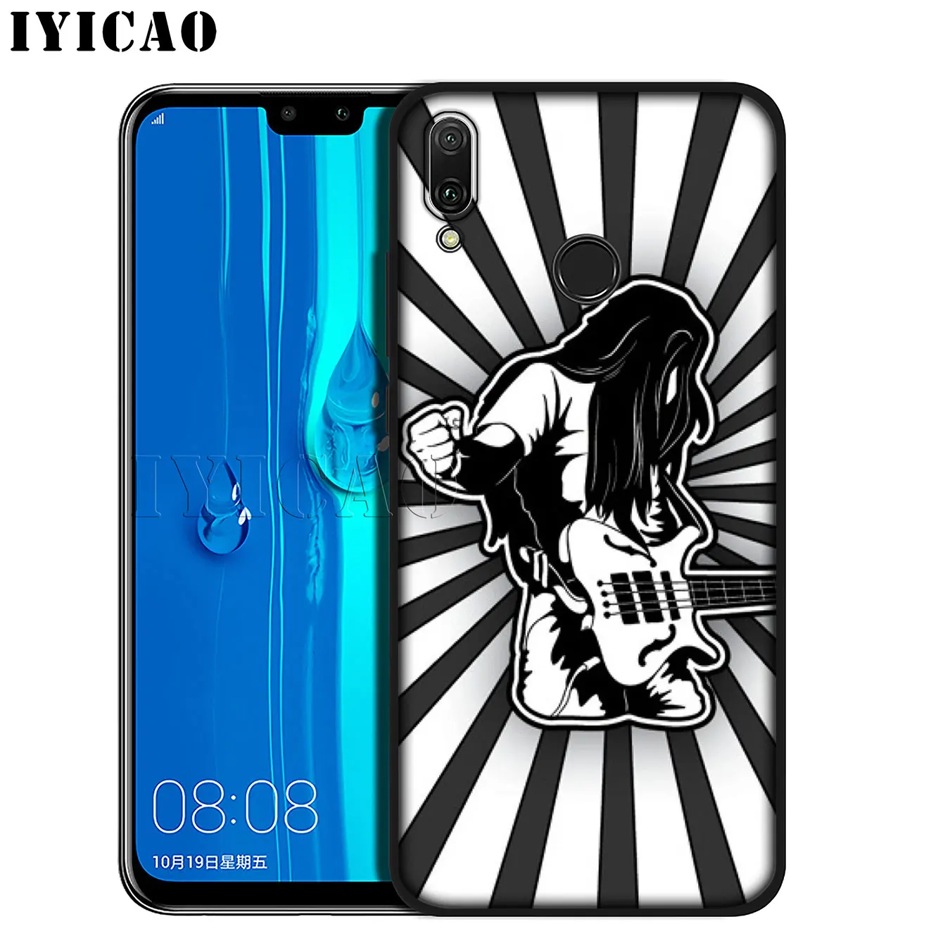 Роскошный мягкий силиконовый чехол для телефона IYICAO Music guitar DJ Huawei Mate 30 20 10 Pro Lite Nova
