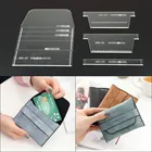 Акриловый Бумажник DONYAMY, 1 набор, кожаный шаблон для карт