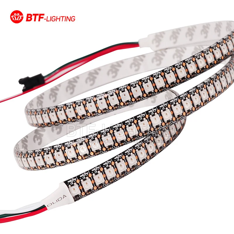 Светодиодная лампа 5050 RGB WS2812B 144 яркие цветные лампы водонепроницаемая с