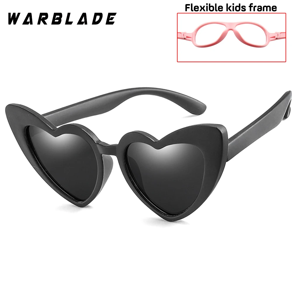 Детские поляризованные солнцезащитные очки WarBLade детские в форме сердца для