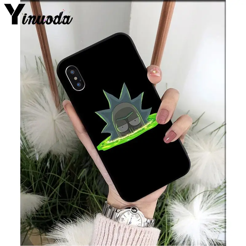 Yinuoda мультяшный маринованный Рик и Морти мягкий чехол для телефона из ТПУ чехол для Apple iPhone 8 7 6 6S Plus X XS MAX 5 5S SE XR
