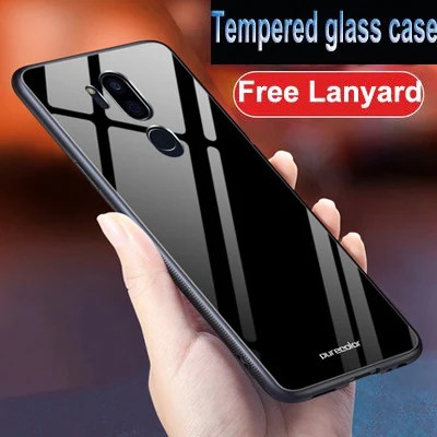 Чехол для lg G7 чехол ThinQ градиентное закаленное стекло+ чехол с мягкими краями 6,1 ''для lg G7 ThinQ dream glass чехол lg g7 чехол ThinQ s shell - Цвет: A1