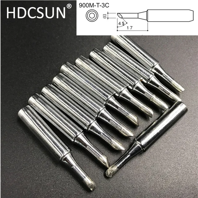 Высокое качество 10 шт./лот 900M T 1C/2C/3C/4C паяльник наконечник для Saike aoyue yihua 936 852d + 909D