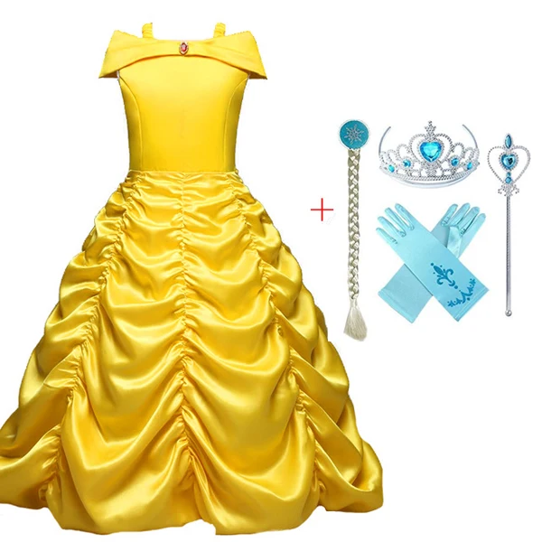 Baby Girl Elsa Dress for Girls Clothing Cosplay Costume Halloween Christmas Party Princess Teens Fancy Cartoon Vestidos | Детская одежда