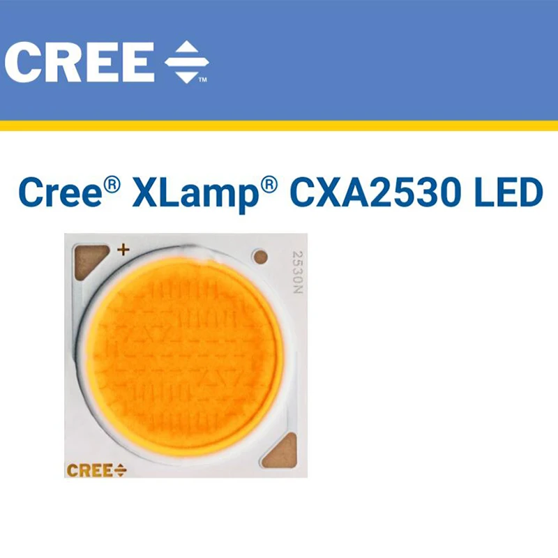 2 шт. оригинальный Cree CXA 2530 CXA2530 белый 5000K теплый 3000K 60 Вт COB светодиодный эмиттер