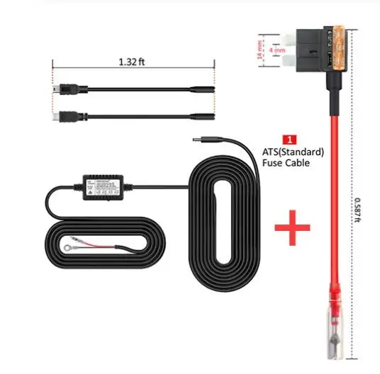 Оранжевый Ruccess Hardwire Комплект Мини Micro USB DVR адаптер питания DC 12 В 24 В до 5 В 2A жесткий провод комплект для видеорегистратора/Автомобильный видеорегистратор/24 H парковка - Название цвета: Оранжевый