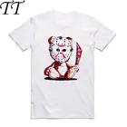 Мужская футболка с коротким рукавом, круглым вырезом и принтом из фильма Ужасы Америка, модель HCP923 на лето, 2019