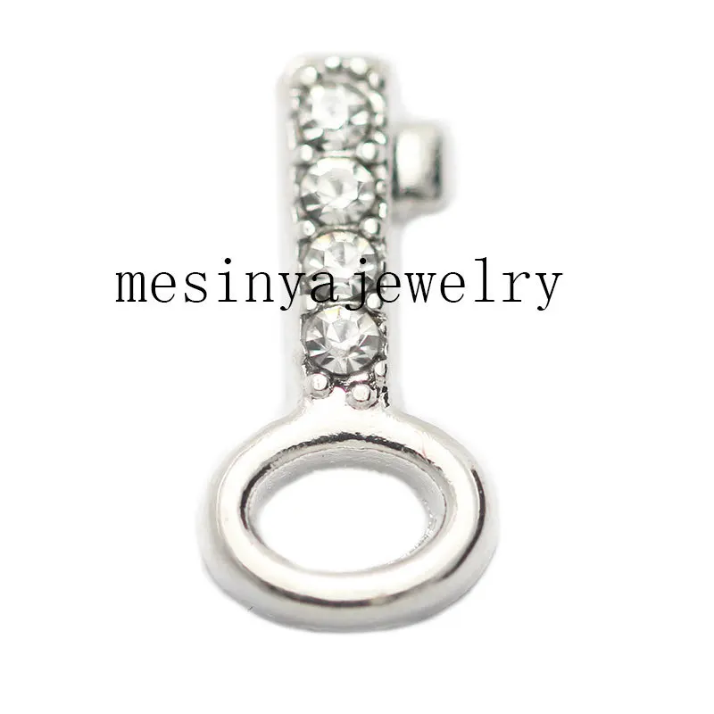 10 шт. Хрустальные Плавающие брелоки с инкрустацией для стеклянного медальона