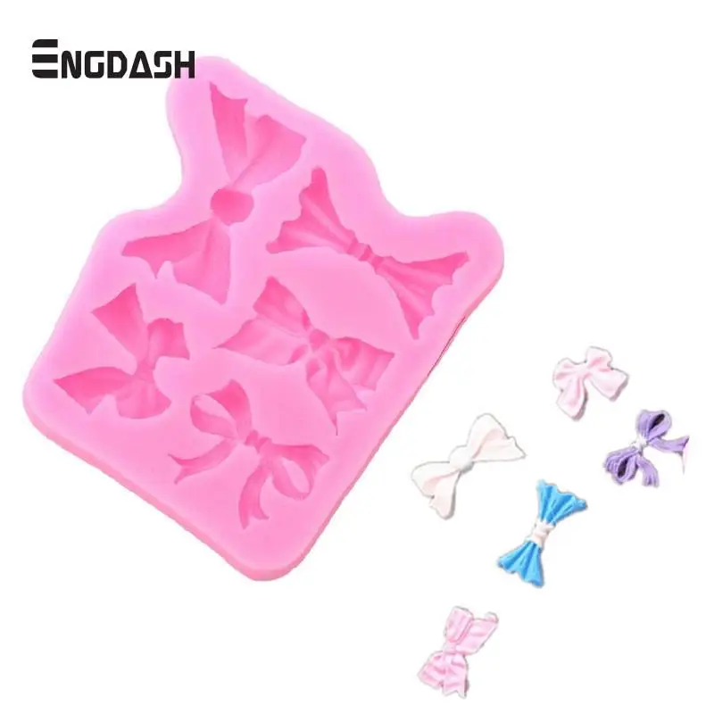 ENGDASH 1 шт. 3D Мини бант силиконовые формы бабочка лук силиконовый помадка торт молд