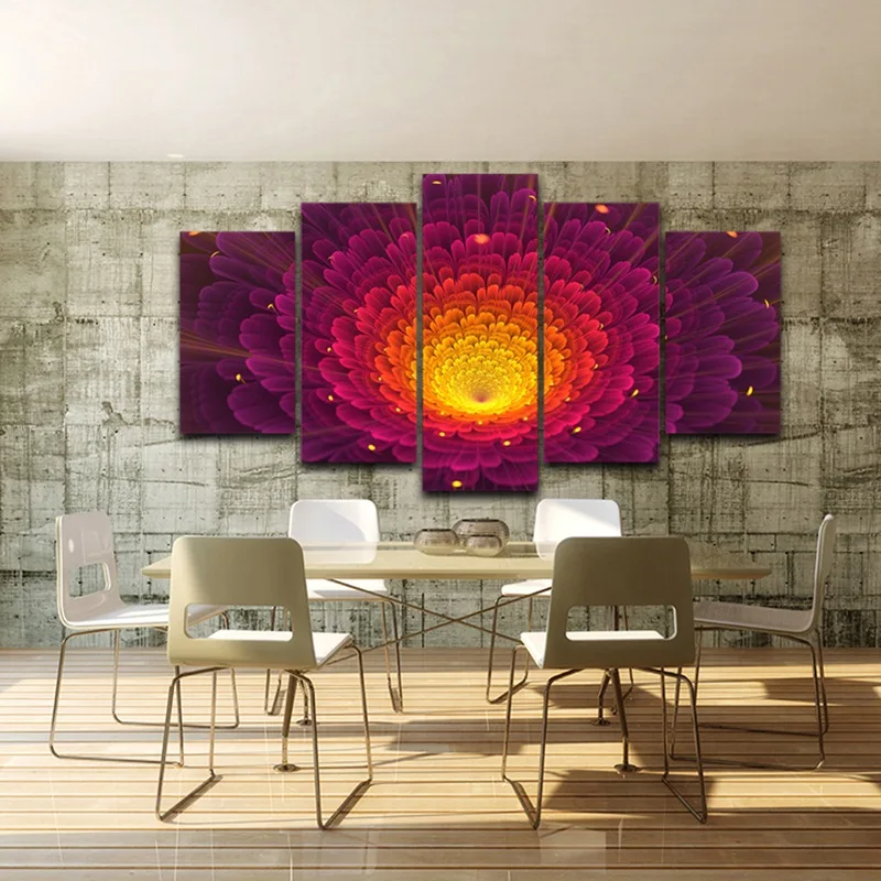 

Spray Oil Painting Decoration Framed wall art pictures Artistic Print Drawing on Canvas HD Printed Decor for home Flower AE0292
