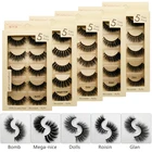 5 пар накладных ресниц норковые ресницы натуральные длинные ручной работы для макияжа maquiagem норковые ресницы 1 см-1,5 см накладные ресницы