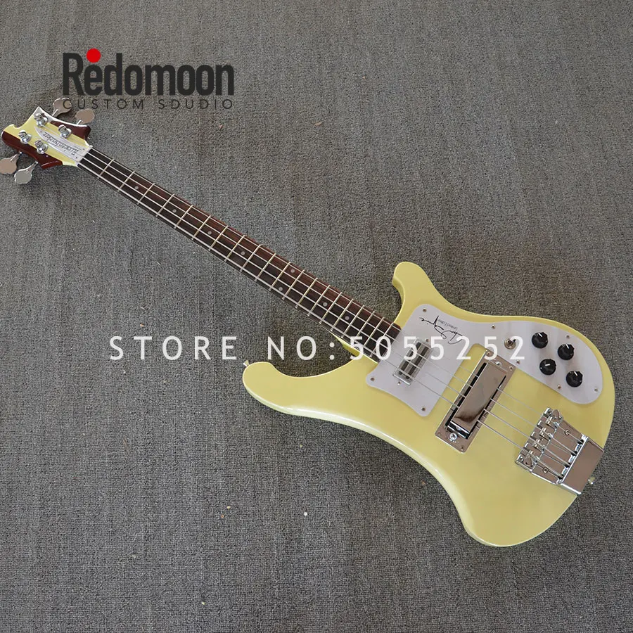 Заводской заказ 4 струны Rickenback bass 4003 с 2 гнездами шею через корпус для