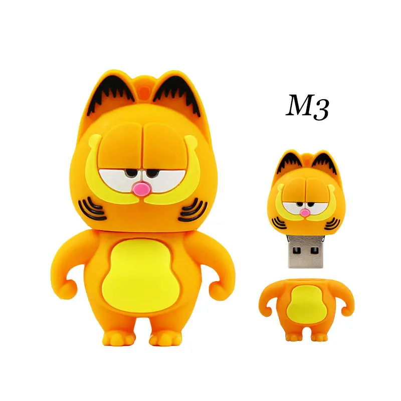 Милый Usb флеш накопитель Garfield cat 4 ГБ 8 16 32 64 ГБ|USB флэш-накопители| |
