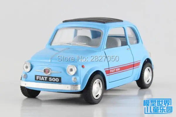 4 цвета 1:24 FIAT 500 сплав тянуть обратно литые игрушечные модели автомобиля для детей