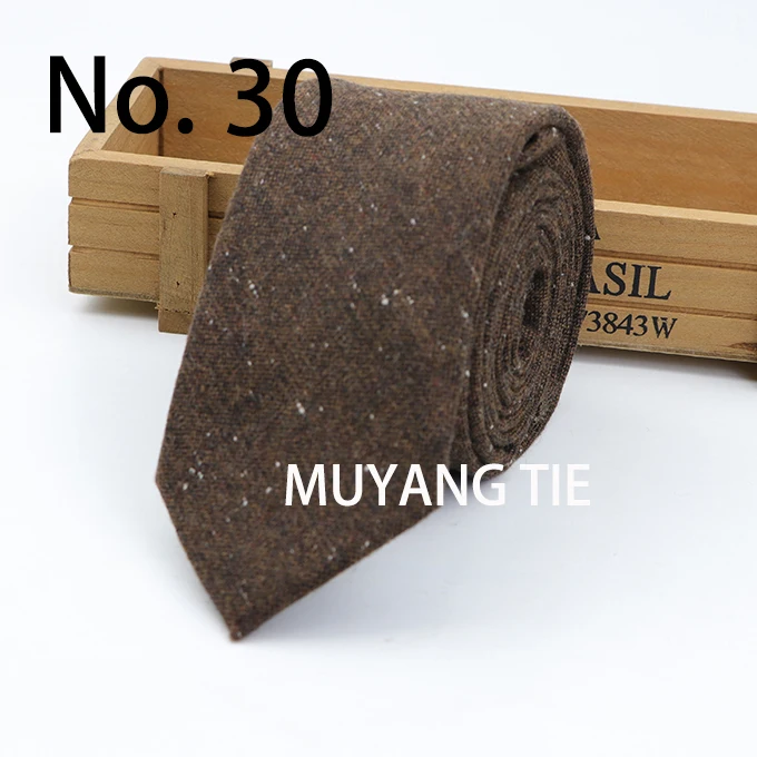 New Style Wool Viscose Tie 7cm Ties Fluffy Solid Color Corbata Slim Striped Necktie Cravat Clothing Accessories Warm Dot Ties