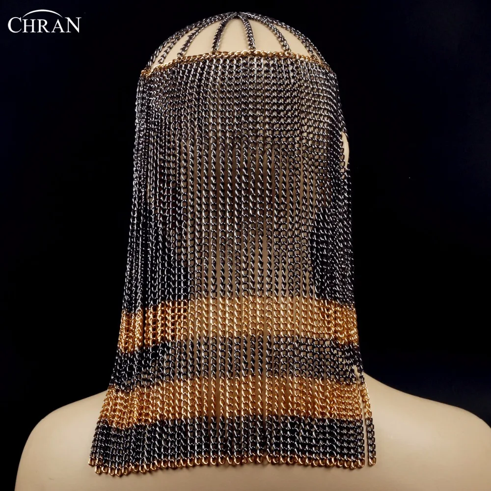 Женский обруч на голову Chran многослойная металлическая цепочка Ювелирное