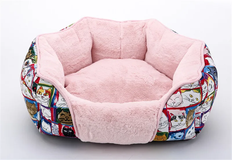 Pink САМОНАГРЕВАЮЩАЯСЯ кошка и собачья подстилка подушка для облегчения соединения - Цвет: Pink