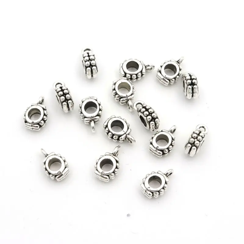 Бусины соединители для ювелирных изделий 50 шт.|connector charms|slide connectorsantique silver |