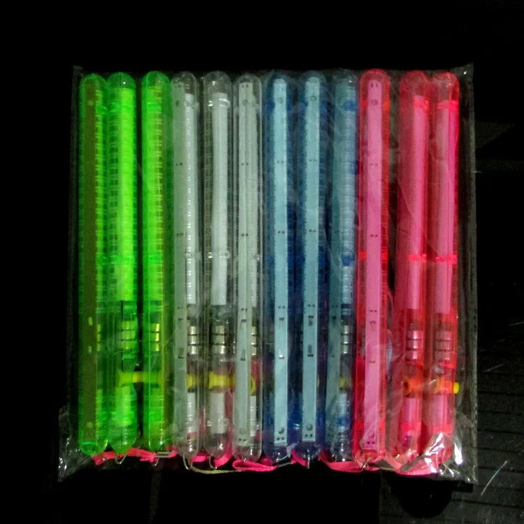 

Multi Colorful 7 Modes LED Flashing Night Light Lamp LED Glow Sticks with strap Party festival Camp free ship 500pcs