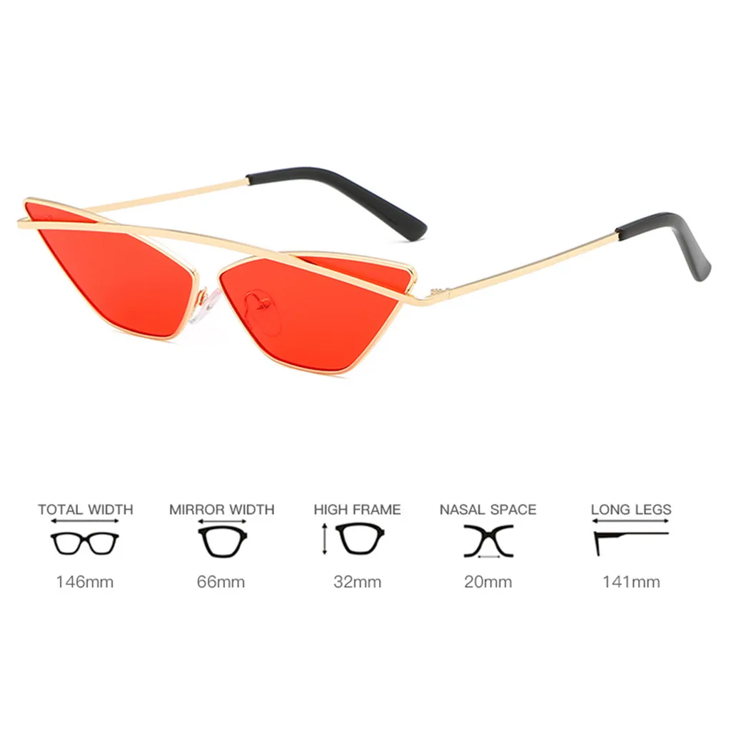 Винтажные Солнцезащитные очки для женщин Кошачий глаз Роскошные брендовые