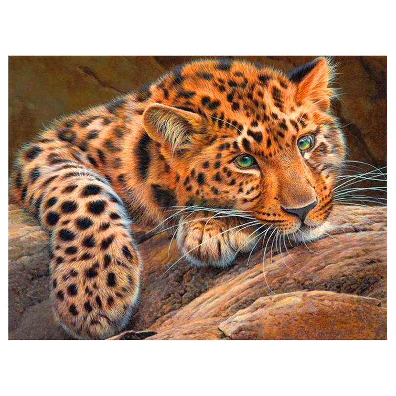 YI BRIGHT DIY handmade Square/Round diamond painting&quotleopard&quotdiamond embroidery sale stitch kit Diamond Mosaic home living XPZ | Дом и