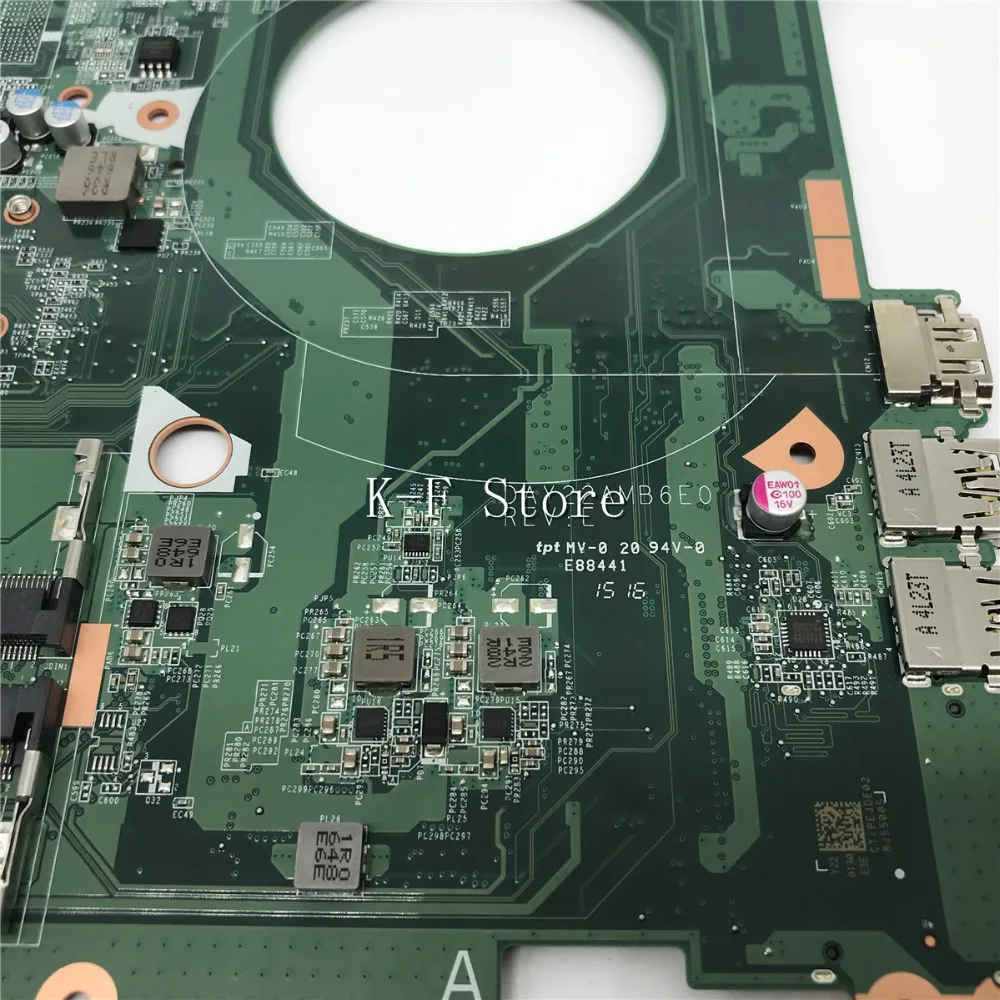 KaiFull 763422-501 763422-001 для hp PAVILION 17Z-F000 для hp Pavilion 17-F материнская плата для ноутбука DAY22AMB6E0 REV: E A8-6410 Y22A