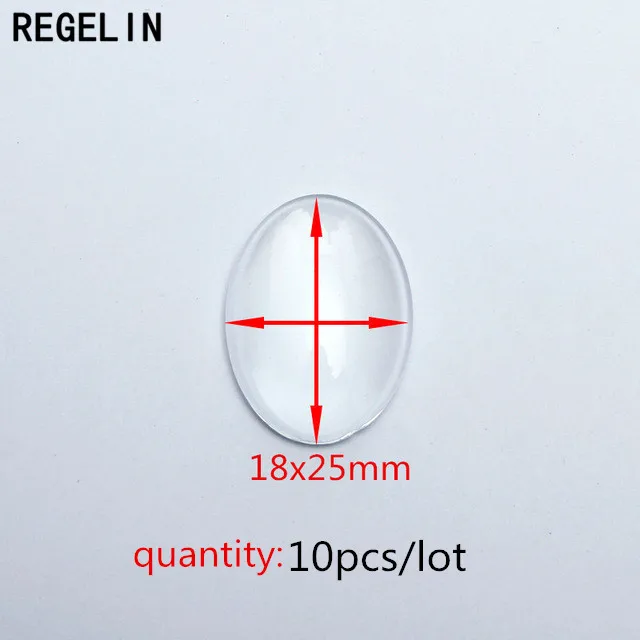 18x25mm glass REGELIN 10 шт./лот Ретро филигранная камео Кабошон Fit 18*25 мм База Установка Кулон Бронзовый старинный лоток DIY ювелирных изделий - Цвет: 18x25mm glass