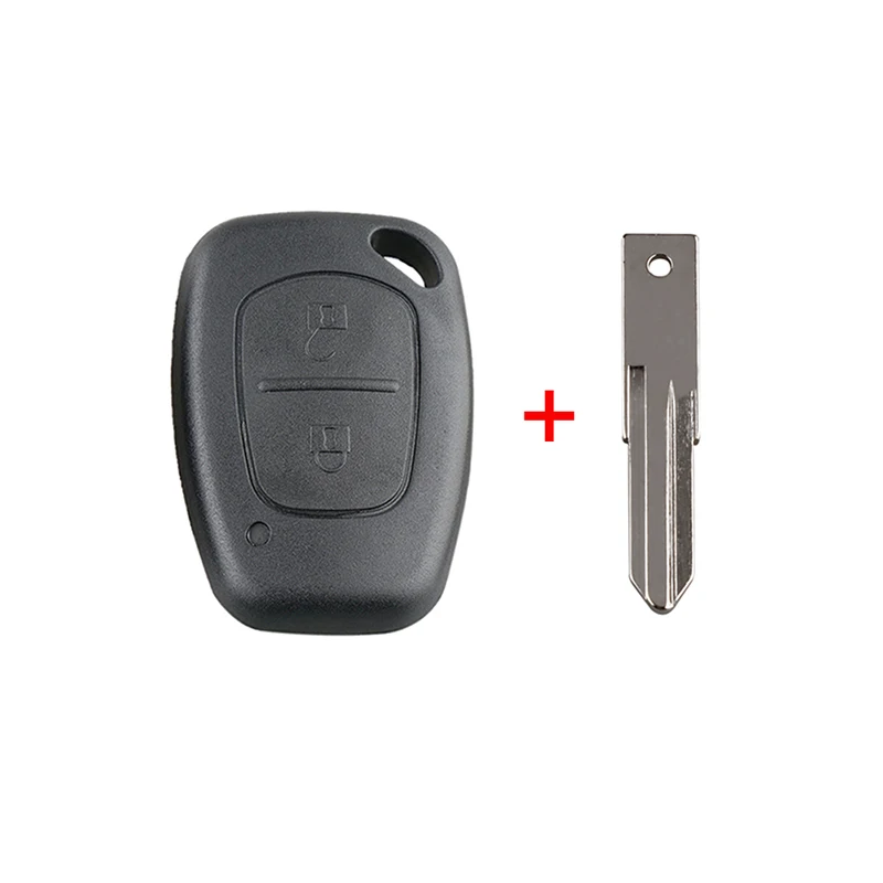 VAC102 Blade BHKEY 2 кнопки дистанционного ключа автомобиля оболочки крышка Fob чехол для Vauxhall Opel Vivaro Renault Movano Trafic Renault Kangoo пустой - Количество кнопок: VAC102 Blade