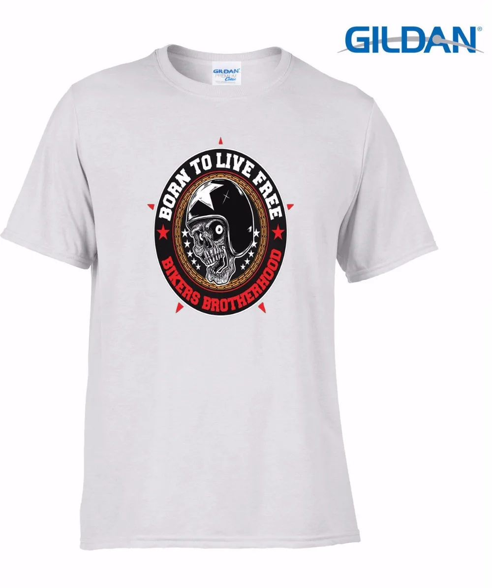 Футболка мужская с принтом черепа модная тенниска логотипом Братство