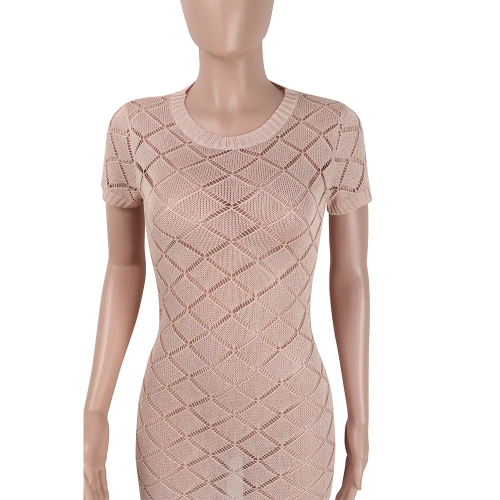 Летнее платье женская одежда сексуальное с коротким рукавом Для женщин