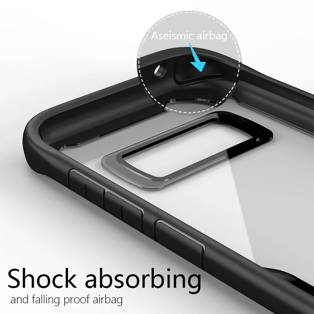 Для Samsung Galaxy S8/S8 Plus мягкая задняя крышка из ТПУ и акрила противоударный Прозрачный