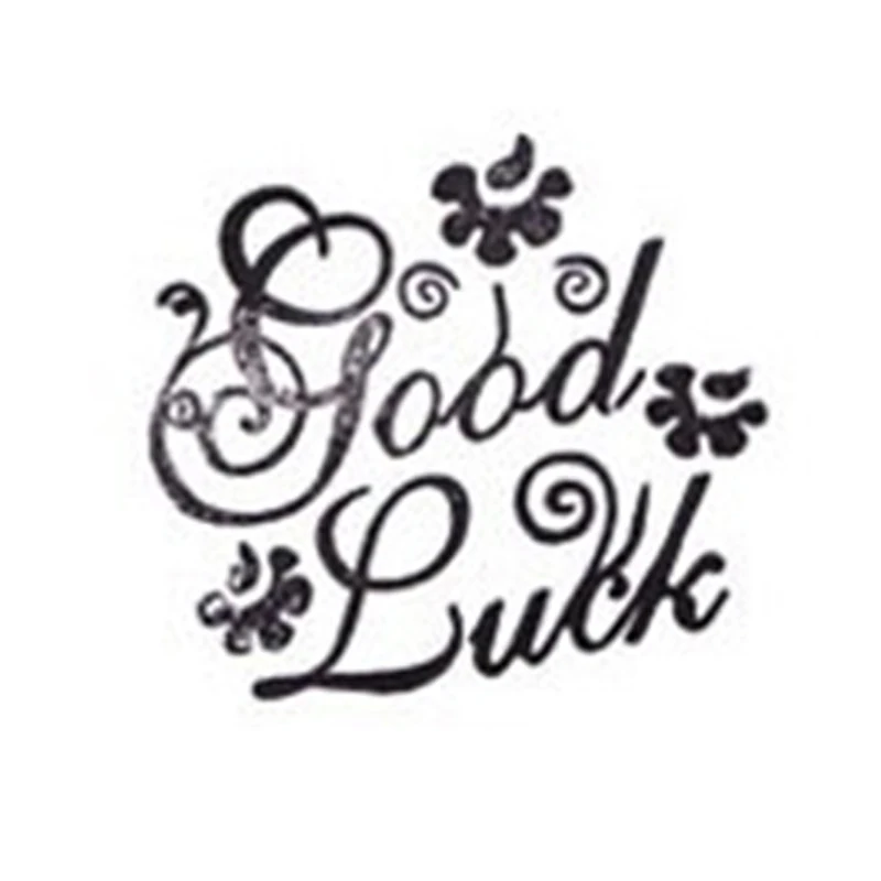 good luck Герметичный воск, уплотнение, воск, Полоска, набор, ретро, английское письмо, штамп, изысканный конверт, украшения, принадлежности - Цвет: good luck
