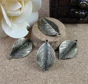 

(A1003)35*20mm simple leaf Fashion Jewelry Findings,Accessories,charm,pendant,Alloy Antique