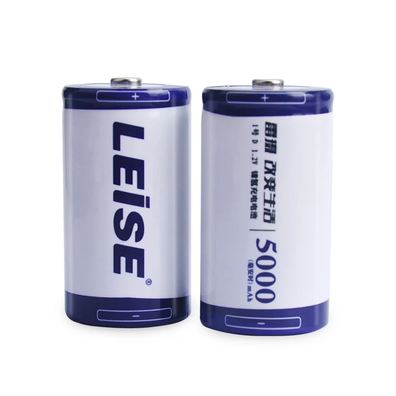 LEISE многофункциональное зарядное устройство с 4 слотами + 2 шт. D 1 в 5000 мАч Ni MH