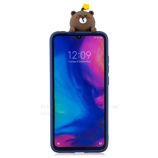 TRISEOLY для Xiaomi Redmi Note 7 Чехол Redmi 7 3D стерео патч мягкий силиконовый бампер набивной чехол с изображением животного для телефона Xiomi Redmi Note7