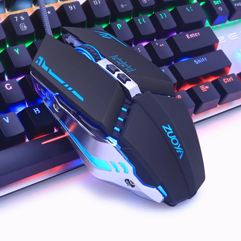 Игровая мышь 3200DPI Регулируемая оптическая светодиодный компьютерная USB