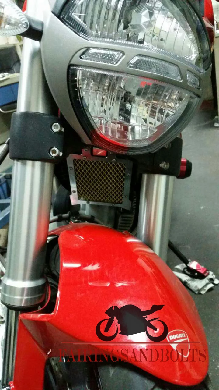 Для DUCATI MONSTER 696/796 2010-2014 Мотоцикл Решетка Радиатора Гвардии Крышка Новый Бренд |