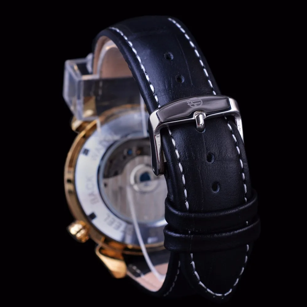 Forsining Weaving Tourbillion Design Genuine Leather Calendar Display Mens Mechanical Watches Top Brand Luxury Automatic Clock | Наручные