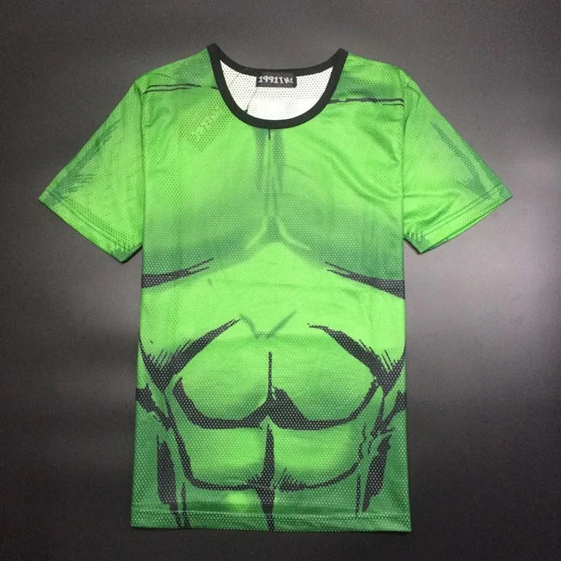3D T Shirt Men High Quality New 2015 HBA Superhero Batman Jersey T-Shirt Sports Quick Dry Fitness Compression Drying | Мужская одежда